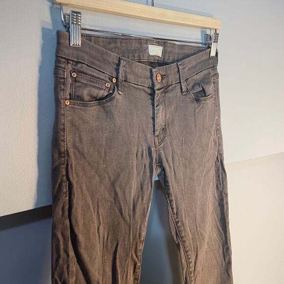 MOTHER The Looker Pop! SZ 27 Brown Low Rise Skinny Jeans in Dye-Clay Jeans - Picture 10 of 16